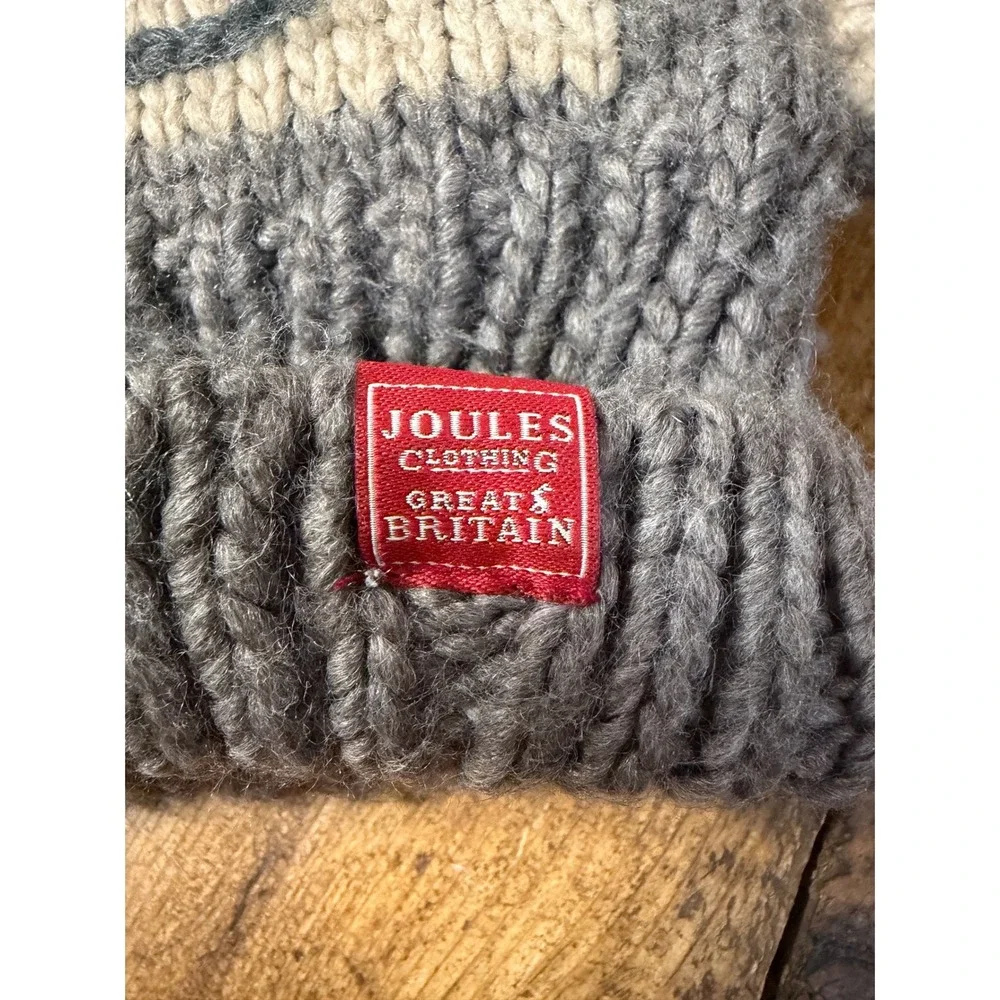 Joules Kids Monkey Beanie Hat Age 4 7 Chunky Knit Animal Ears Face Winter